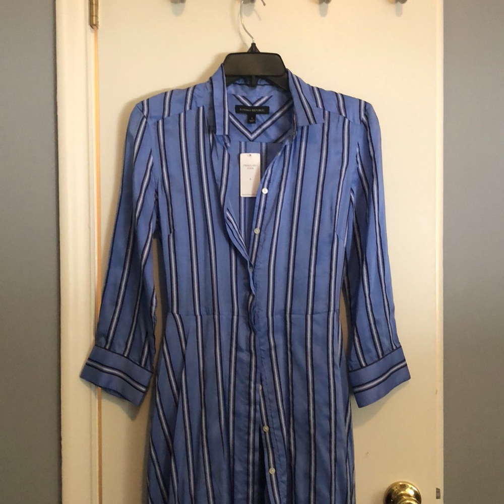 Satin Shirt Dress (Maxi)